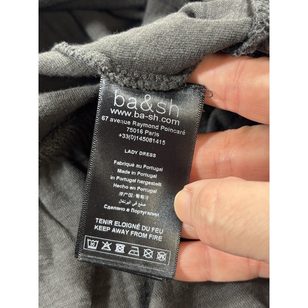 BA&SH Tank Maxi Dress Black Small V-back Ruffle - Picture 5 of 10